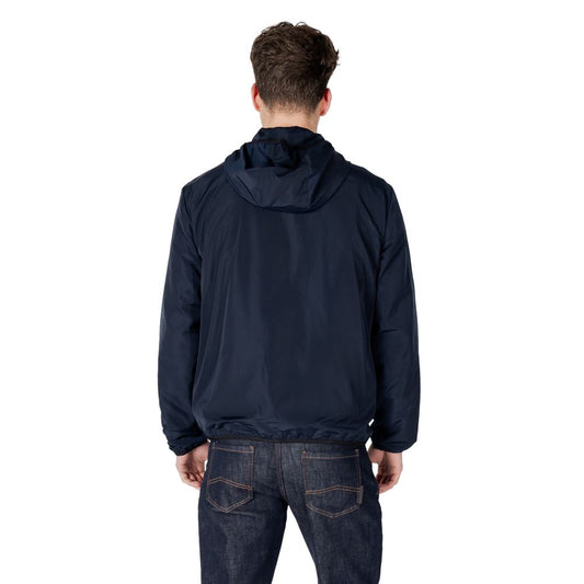 EA7 Emporio Armani Blue Polyester Jackets & Coat