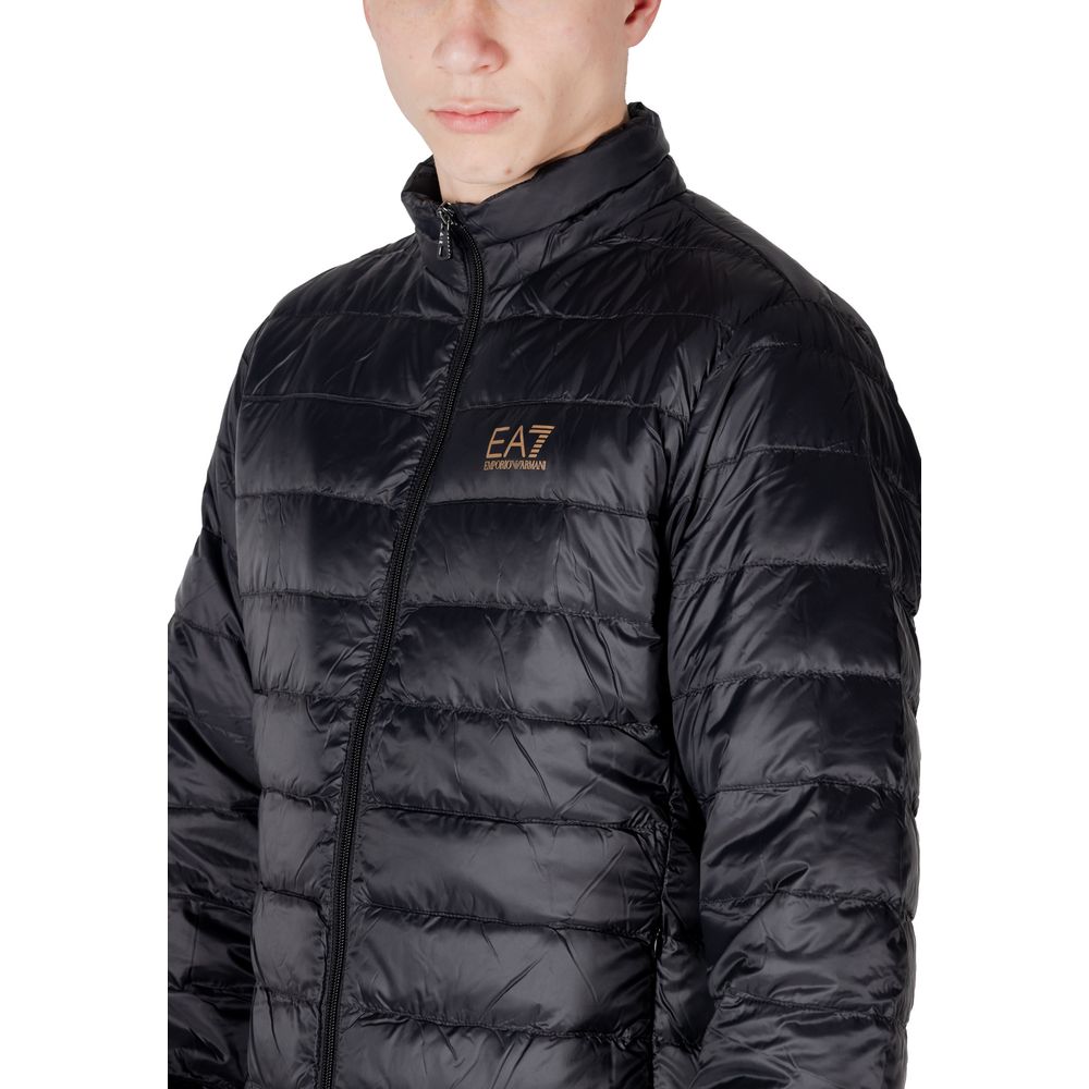 EA7 Emporio Armani Black Polyamide Jackets & Coat