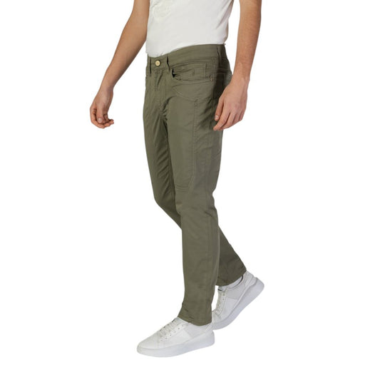 Jeckerson Green Cotton Skinny Pant