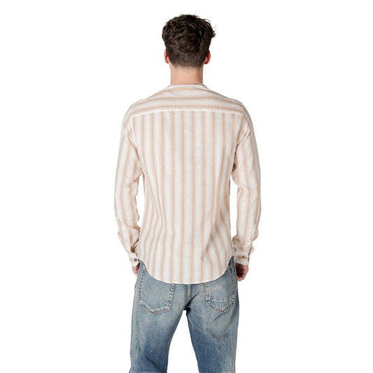 Gianni Lupo Beige Cotton Shirt