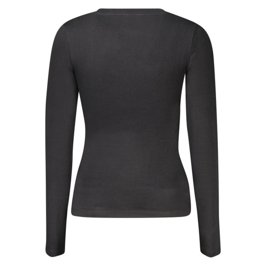 Guess Jeans Black Cotton Women T-Shirt