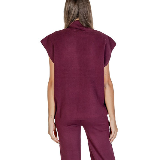 Cleré Purple Viscose Turtleneck