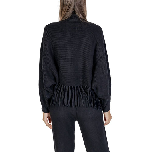 Cleré Black Viscose Turtleneck