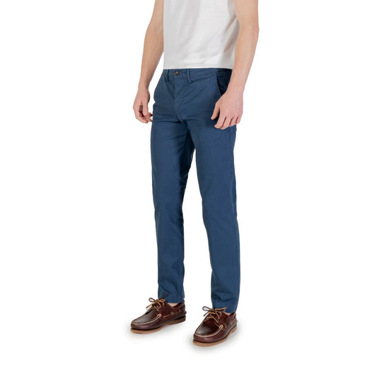Borghese Blue Cotton Skinny Pant