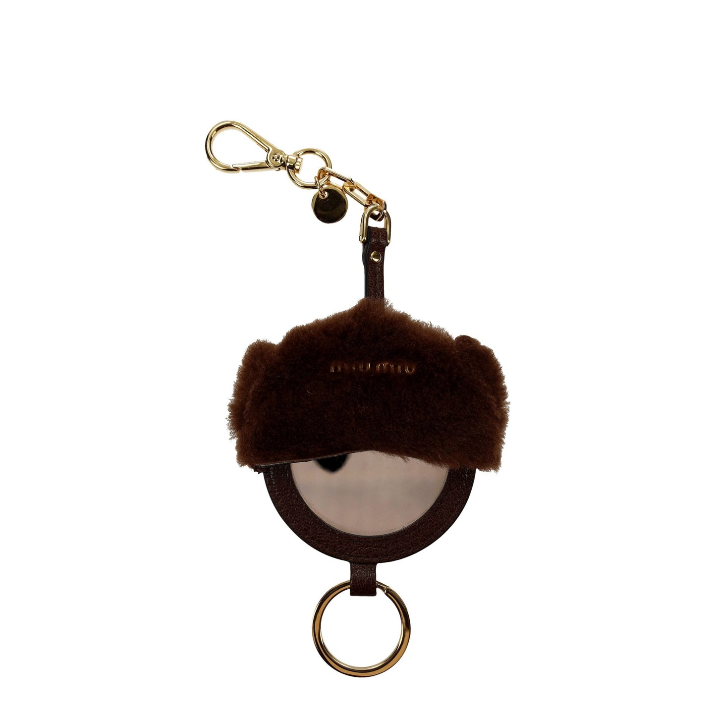 Miu Miu Brown Fur Keychains