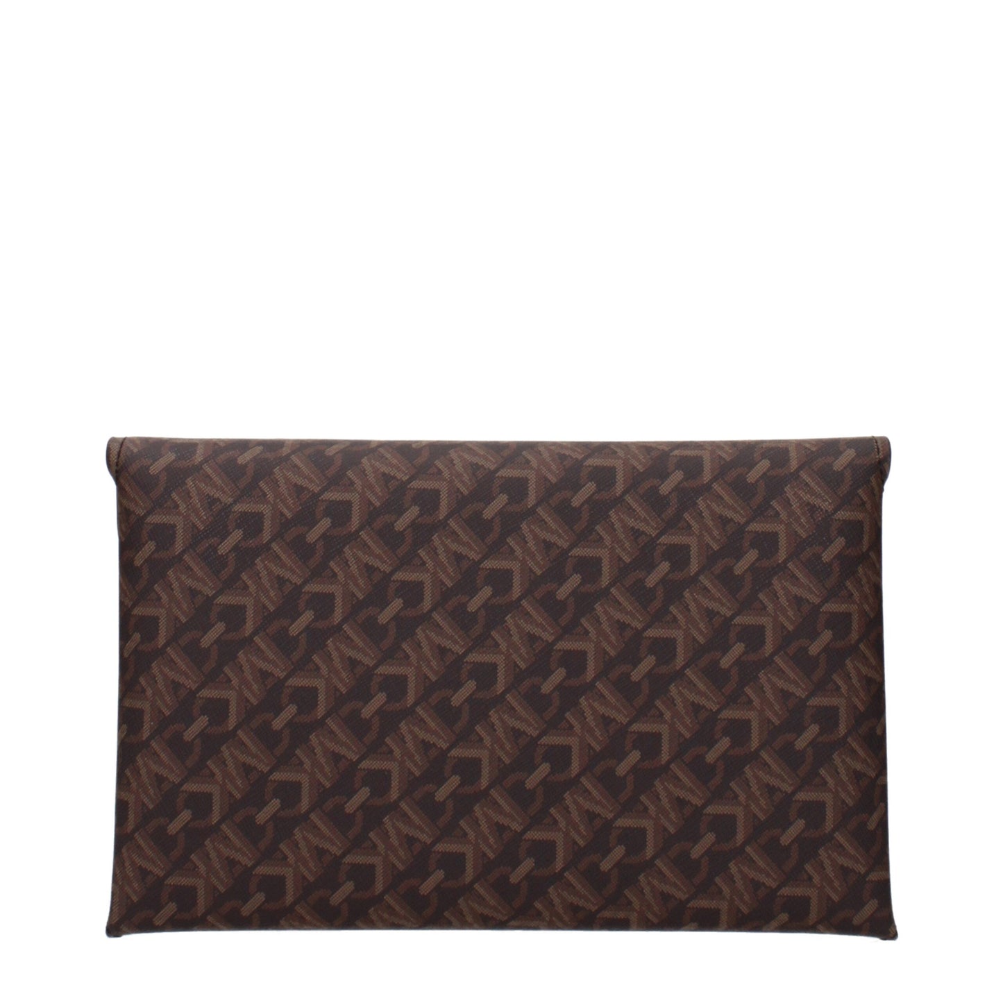 Michael Kors Brown Fabric Clutch Bags