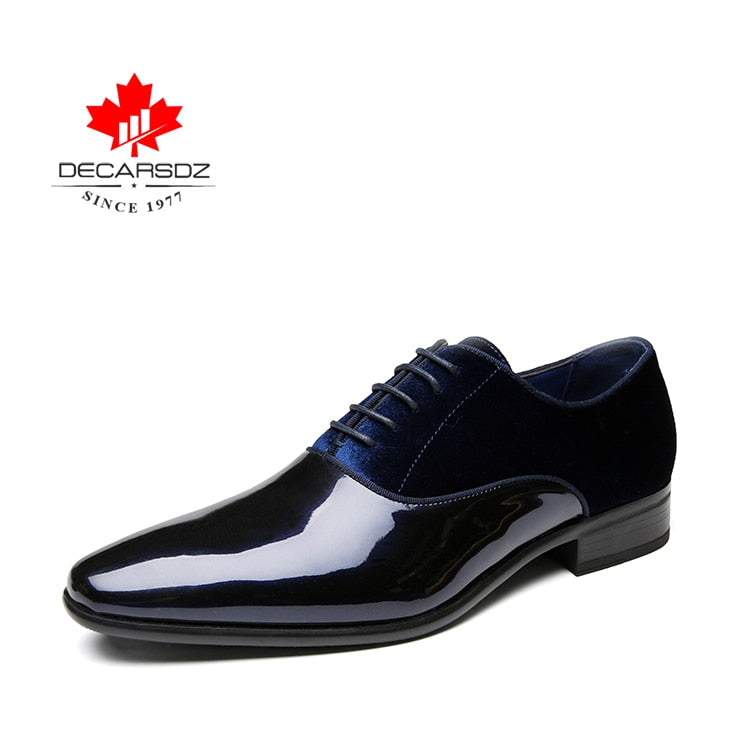 DECARSDZ Zapatos de vestir para hombre, para boda, oficina, cuero de alta calidad
