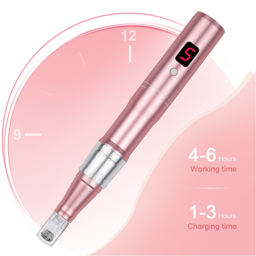 Máquina profesional de microagujas con cartucho, inalámbrica, para Derma MTS Pen, kit de belleza para el cuidado de la piel.
