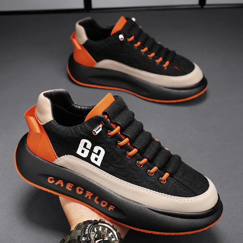 Zapatillas deportivas para hombre, transpirables, cómodas e informales, planas, antideslizantes.