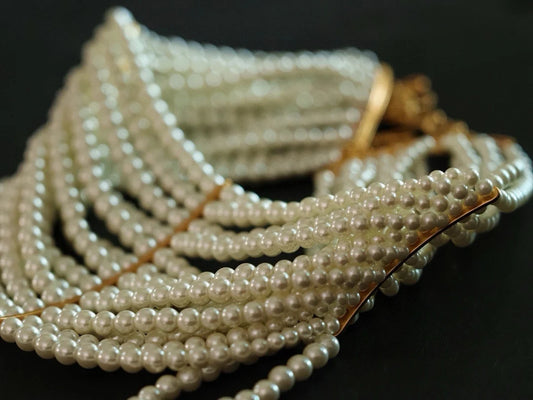 Accessory Multi layer Pearl Pendant Exaggerated Necklace