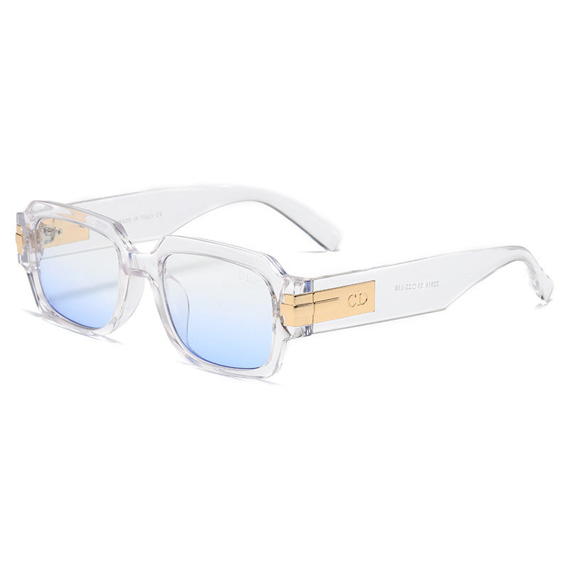 Gafas de sol cuadradas de montura pequeña de moda estilo cyberpunk