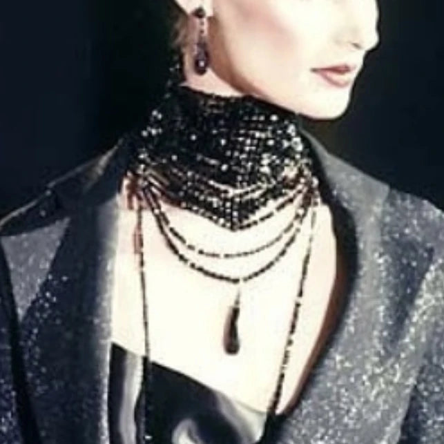 Accessory Multi layer Pearl Pendant Exaggerated Necklace