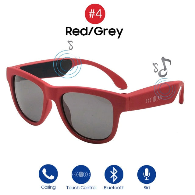Gafas de sol VIVIBEE de conducción ósea con música Zungle 2019, inteligentes con Bluetooth para hombre y mujer, con audio polarizado