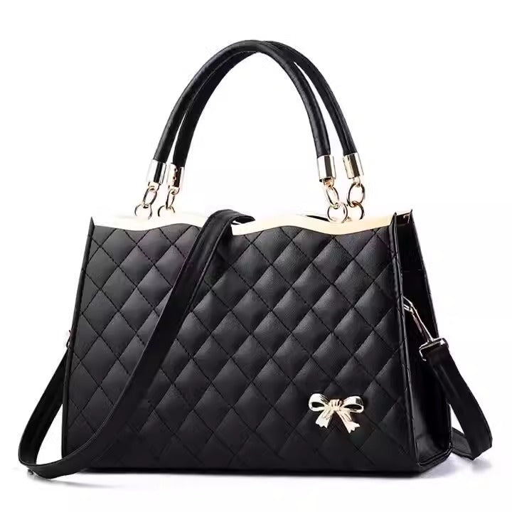 Bolso de mano bordado Lingge para mujer, grande, bandolera de un solo hombro