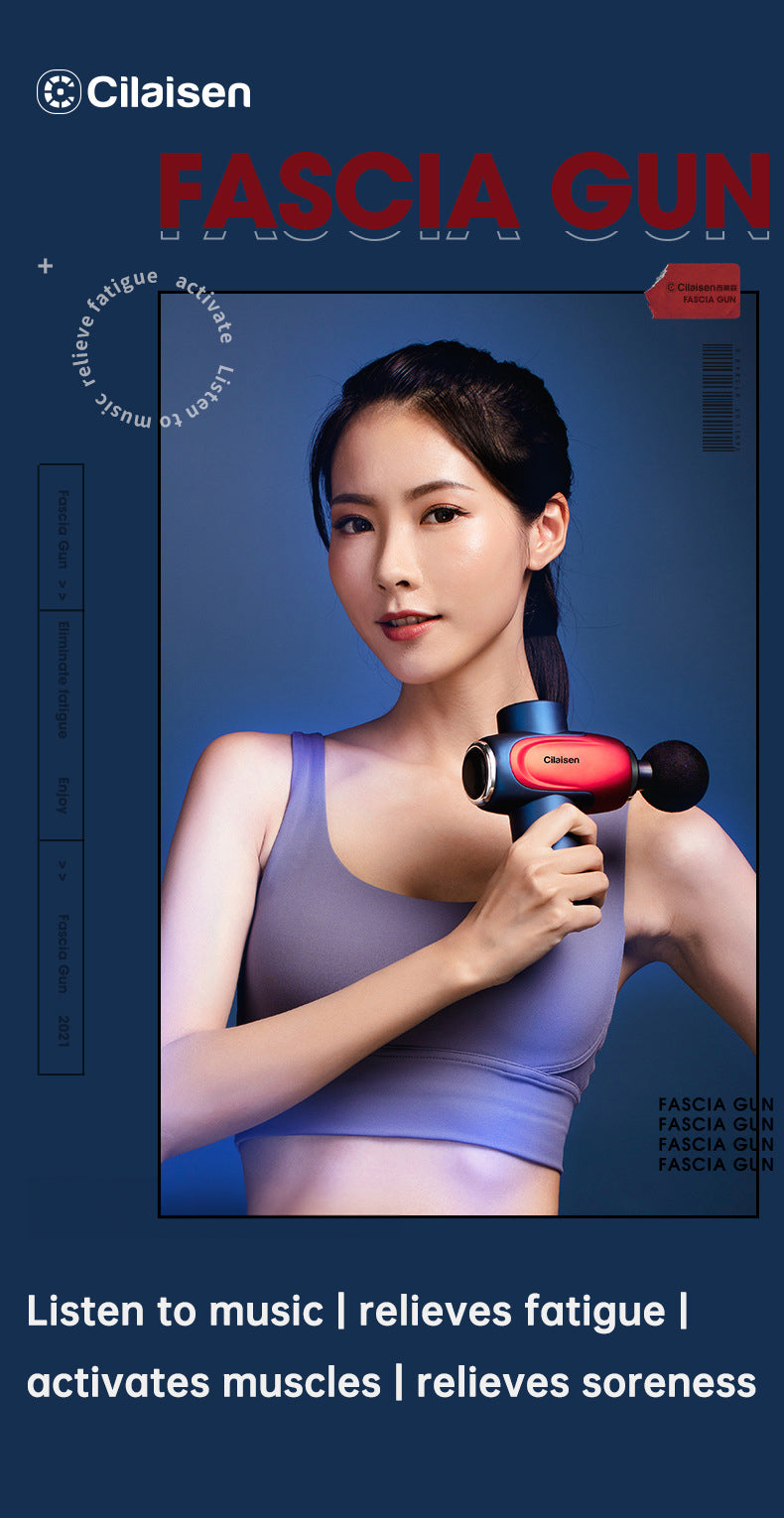 Masajeador muscular con pistola de fascia CP-F10, relajante muscular cervical, pistola menstrual eléctrica para piernas.