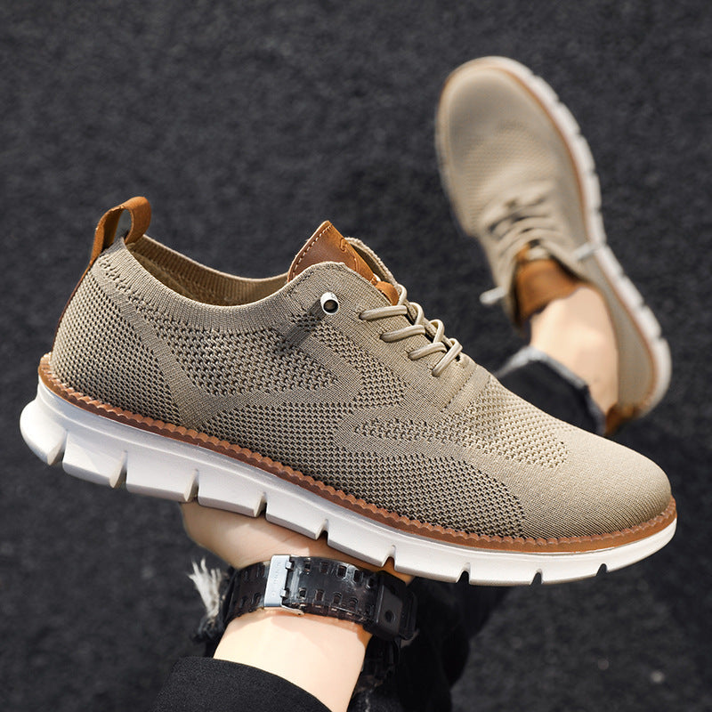 Zapatos casuales para hombre, antideslizantes, transpirables, con amortiguación