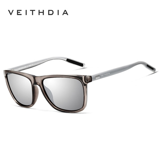 Gafas de sol unisex VEITHDIA de aluminio retro con lentes polarizadas TR90, accesorios vintage para hombre y mujer, 6108