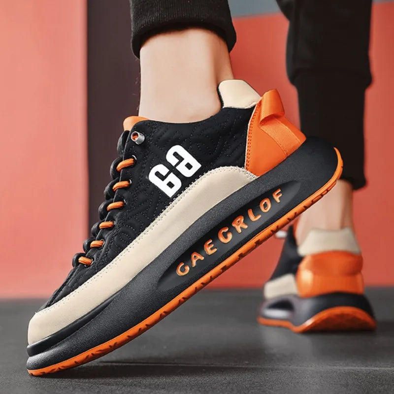Zapatillas deportivas para hombre, transpirables, cómodas e informales, planas, antideslizantes.