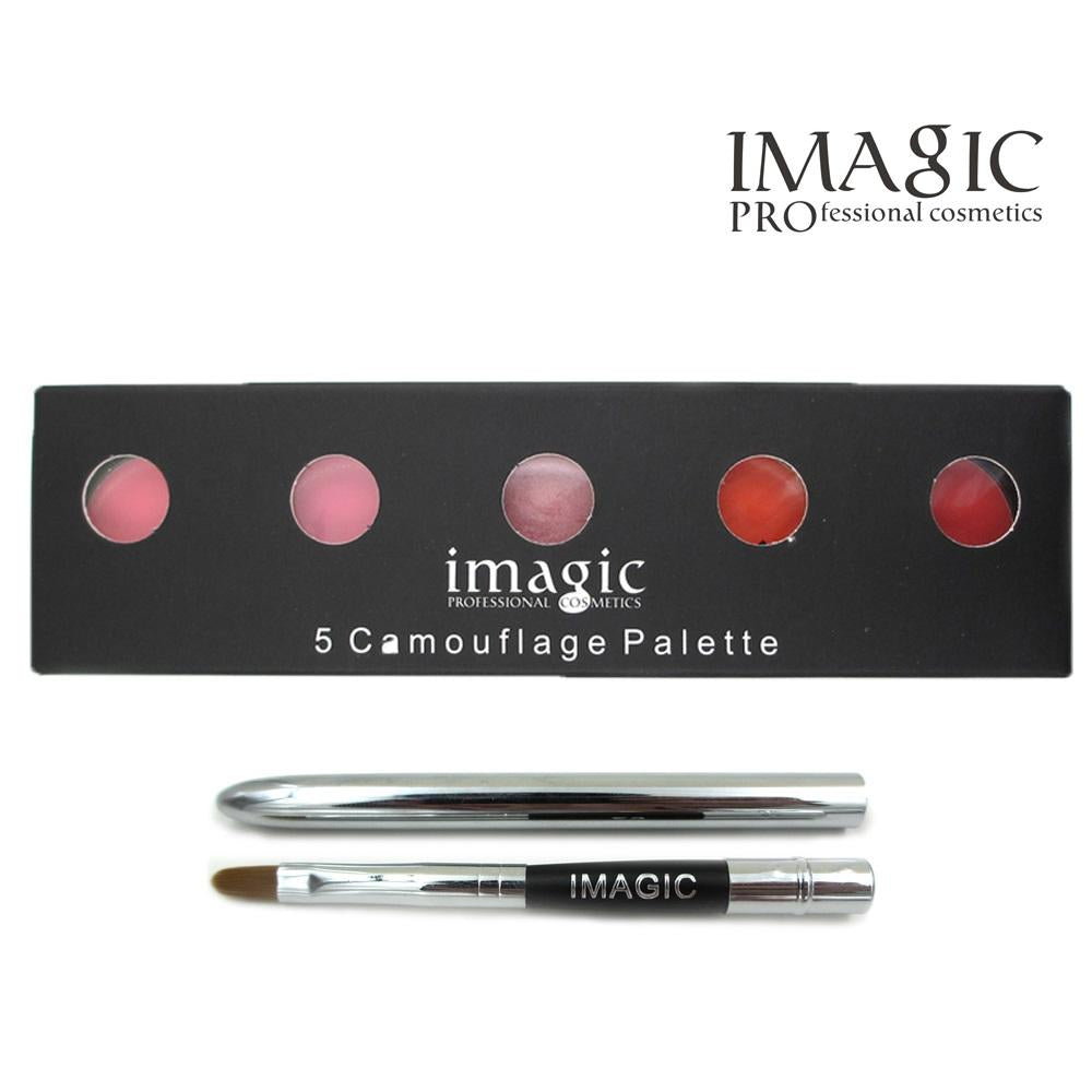 Paleta de labiales IMAGIC, maquillaje de belleza natural duradero, pigmento, conjunto cosmético, resistente al agua