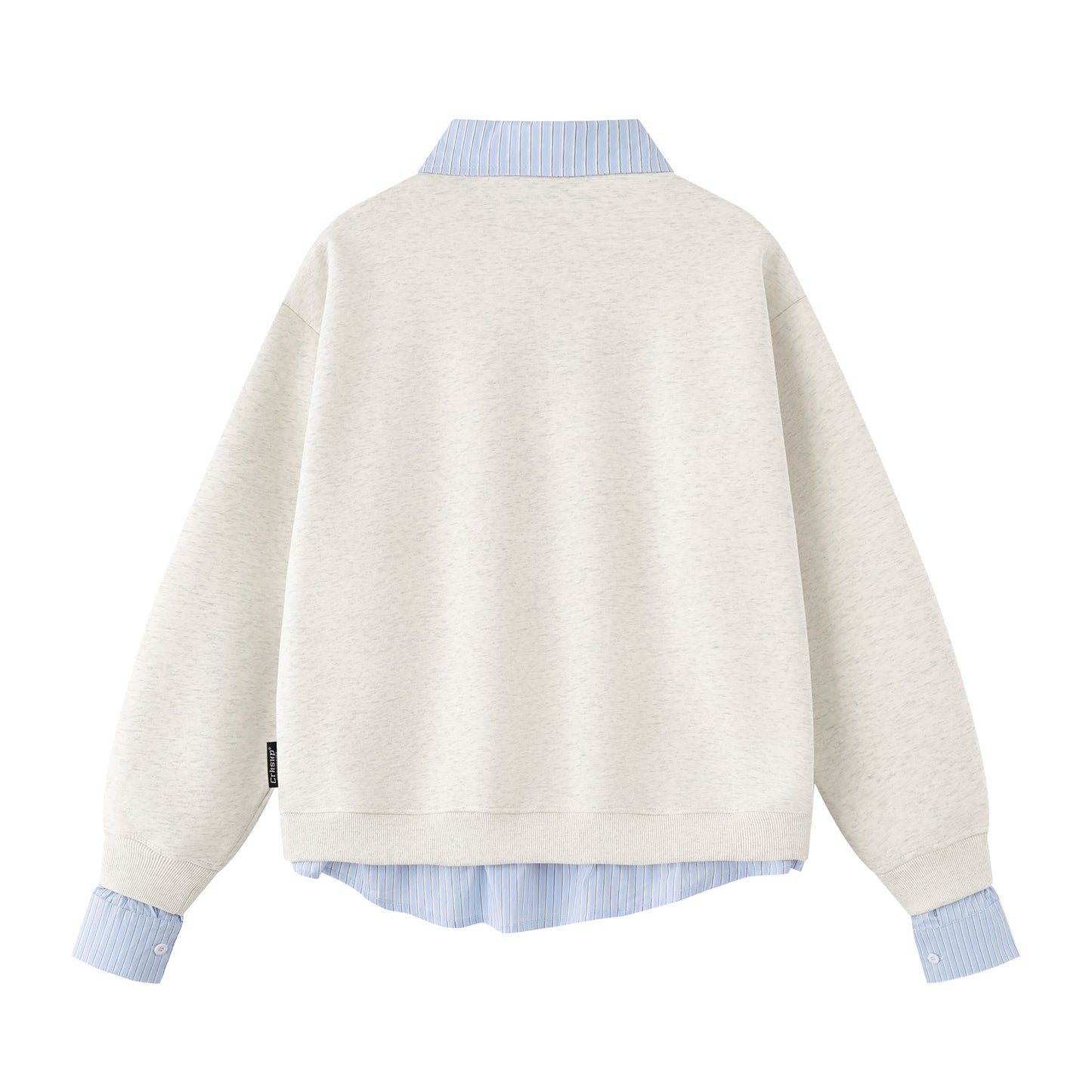 Sudadera de dos piezas con bordado de oso retro, unisex, holgada, combinable, estilo universitario
