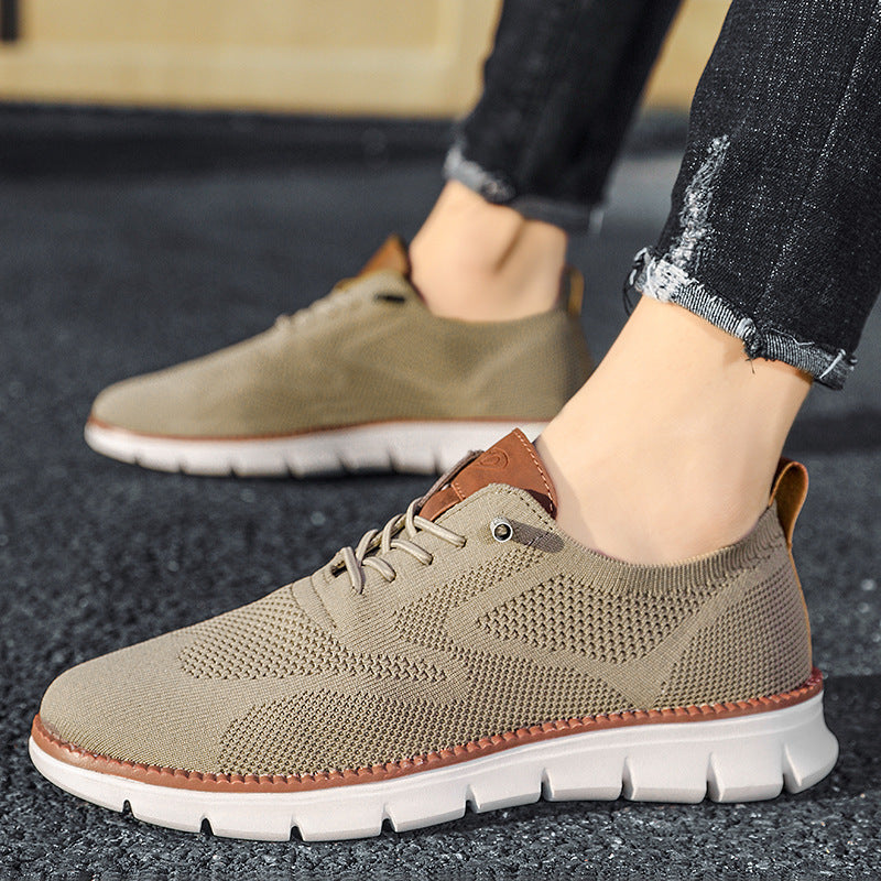 Zapatos casuales para hombre, antideslizantes, transpirables, con amortiguación