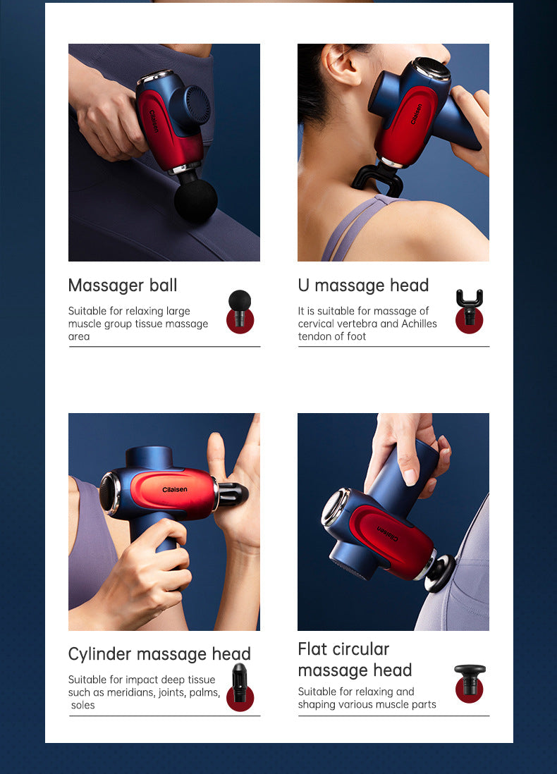 Masajeador muscular con pistola de fascia CP-F10, relajante muscular cervical, pistola menstrual eléctrica para piernas.