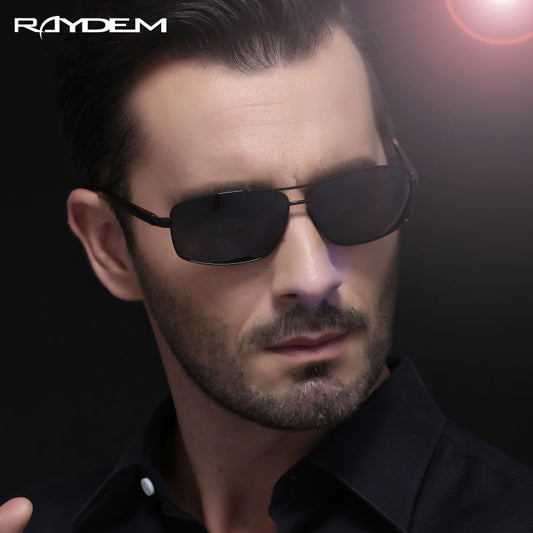 Gafas de sol polarizadas vintage para hombre, gafas de sol de aluminio.