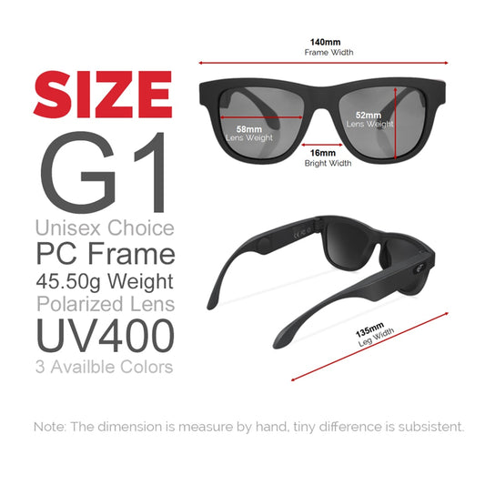 Gafas de sol VIVIBEE de conducción ósea con música Zungle 2019, inteligentes con Bluetooth para hombre y mujer, con audio polarizado