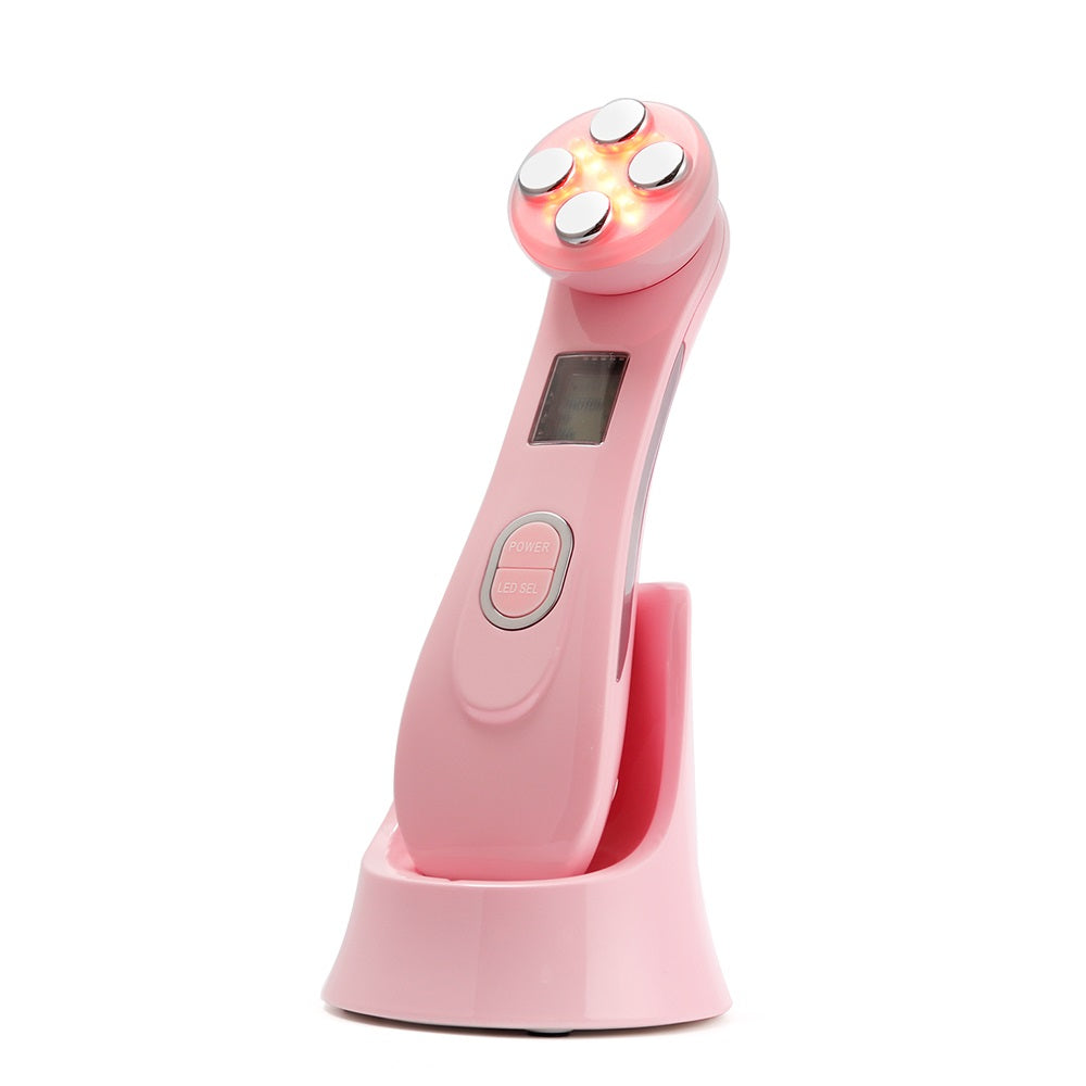 Máquina de peeling con luz de color, recargable por USB, para el hogar, instrumento de belleza reafirmante y rejuvenecedor de la piel.
