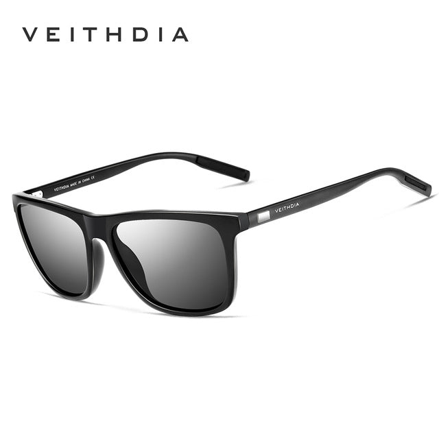 Gafas de sol unisex VEITHDIA de aluminio retro con lentes polarizadas TR90, accesorios vintage para hombre y mujer, 6108