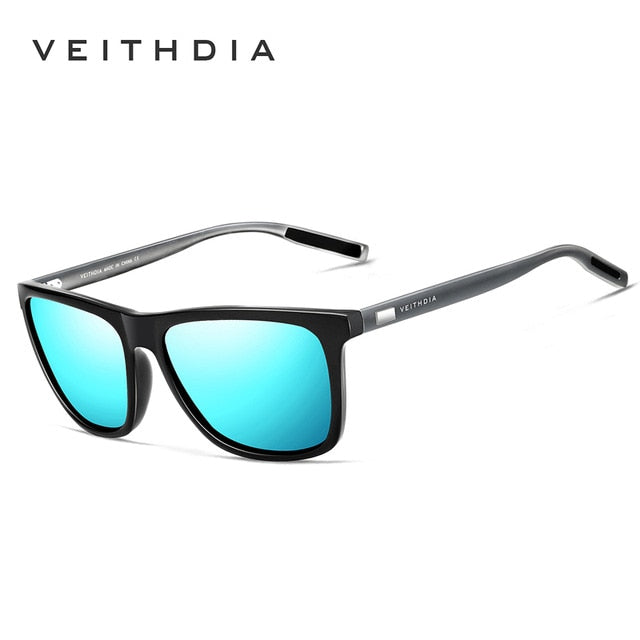 Gafas de sol unisex VEITHDIA de aluminio retro con lentes polarizadas TR90, accesorios vintage para hombre y mujer, 6108