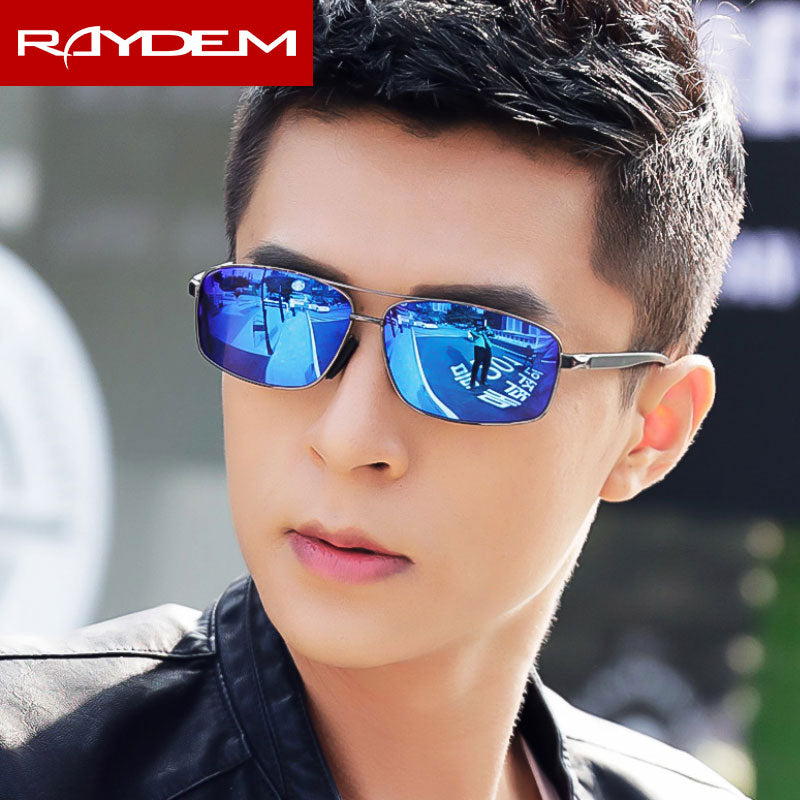 Gafas de sol polarizadas vintage para hombre, gafas de sol de aluminio.