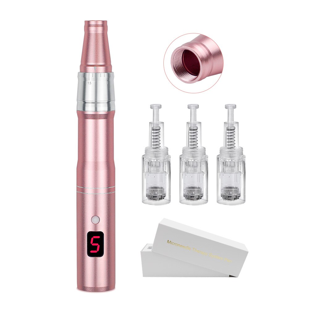 Máquina profesional de microagujas con cartucho, inalámbrica, para Derma MTS Pen, kit de belleza para el cuidado de la piel.