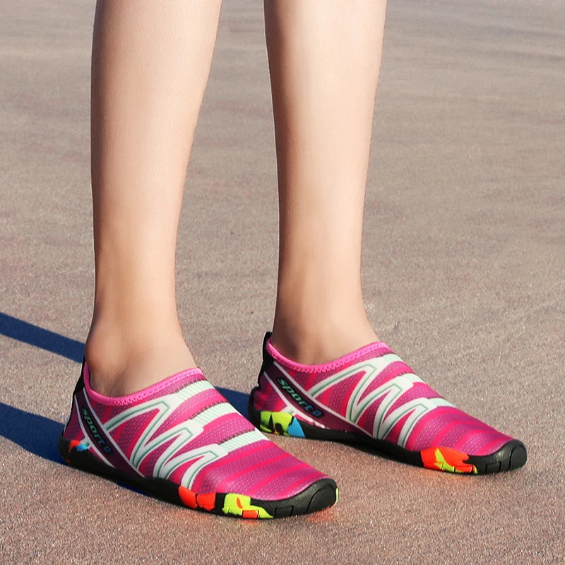 Zapatos acuáticos de secado rápido para playa, unisex, para natación, surf, descalzos, contra corriente, ligeros, para verano