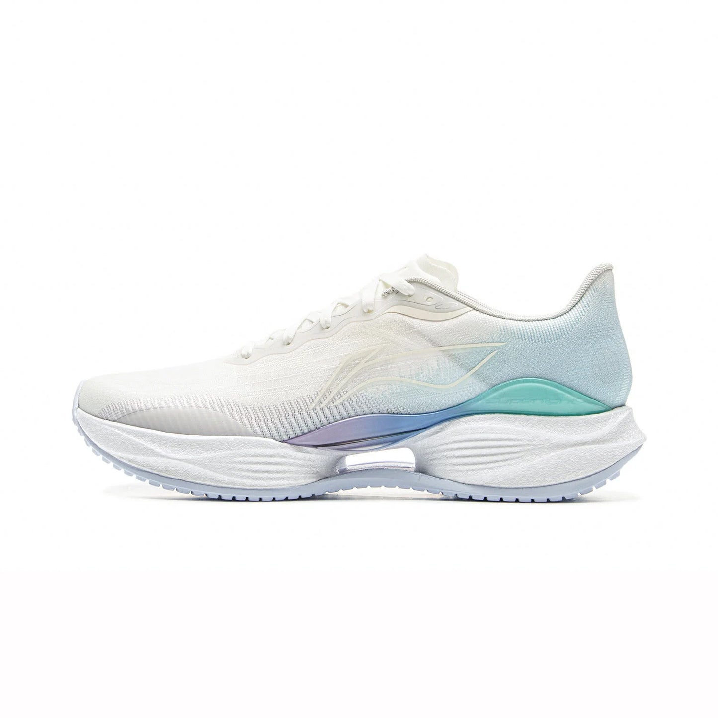 Zapatillas de running ligeras Li-Ning SUPER LIGHT 22 para hombre con amortiguación TEMPO BOUNSE y forro de fibra BOOM, antideslizantes