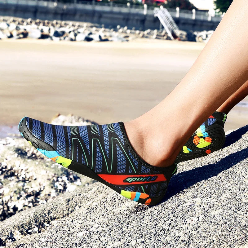 Zapatos acuáticos de secado rápido para playa, unisex, para natación, surf, descalzos, contra corriente, ligeros, para verano