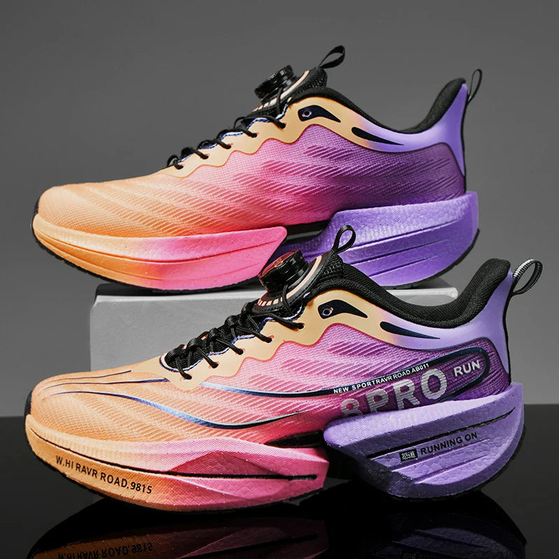 Zapatillas deportivas con placa de carbono, ligeras y transpirables para mujer