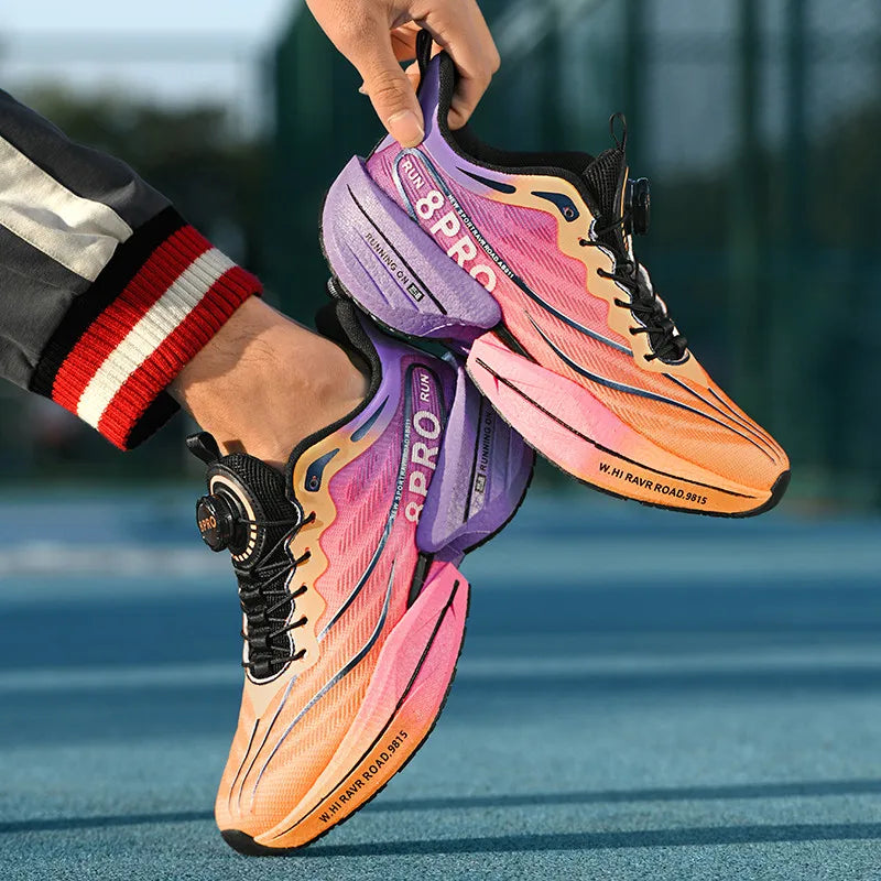 Zapatillas deportivas con placa de carbono, ligeras y transpirables para mujer