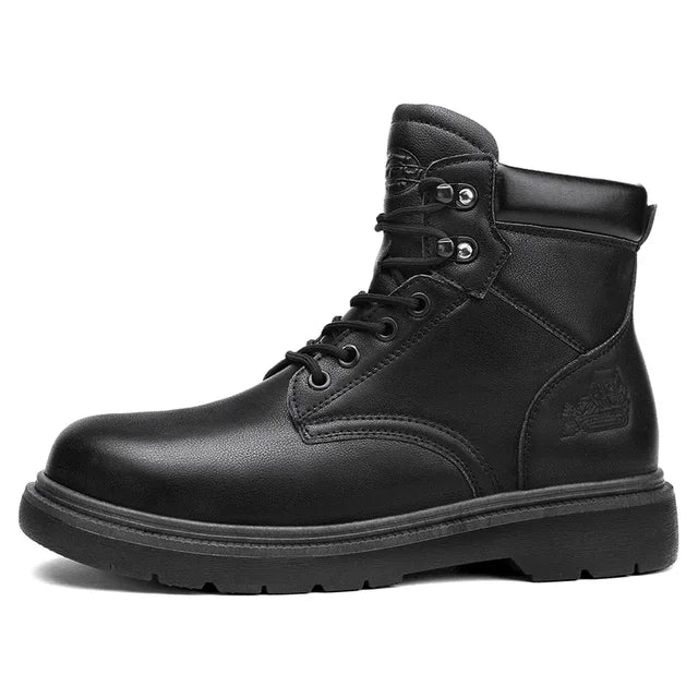 Botas de seguridad para el trabajo, calzado de seguridad clásico para motociclistas, calzado de tobillo, moda, antideslizante