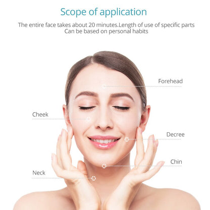 Máquina de masaje facial de radiofrecuencia con LED y fotones, rejuvenecimiento de la piel, antiarrugas