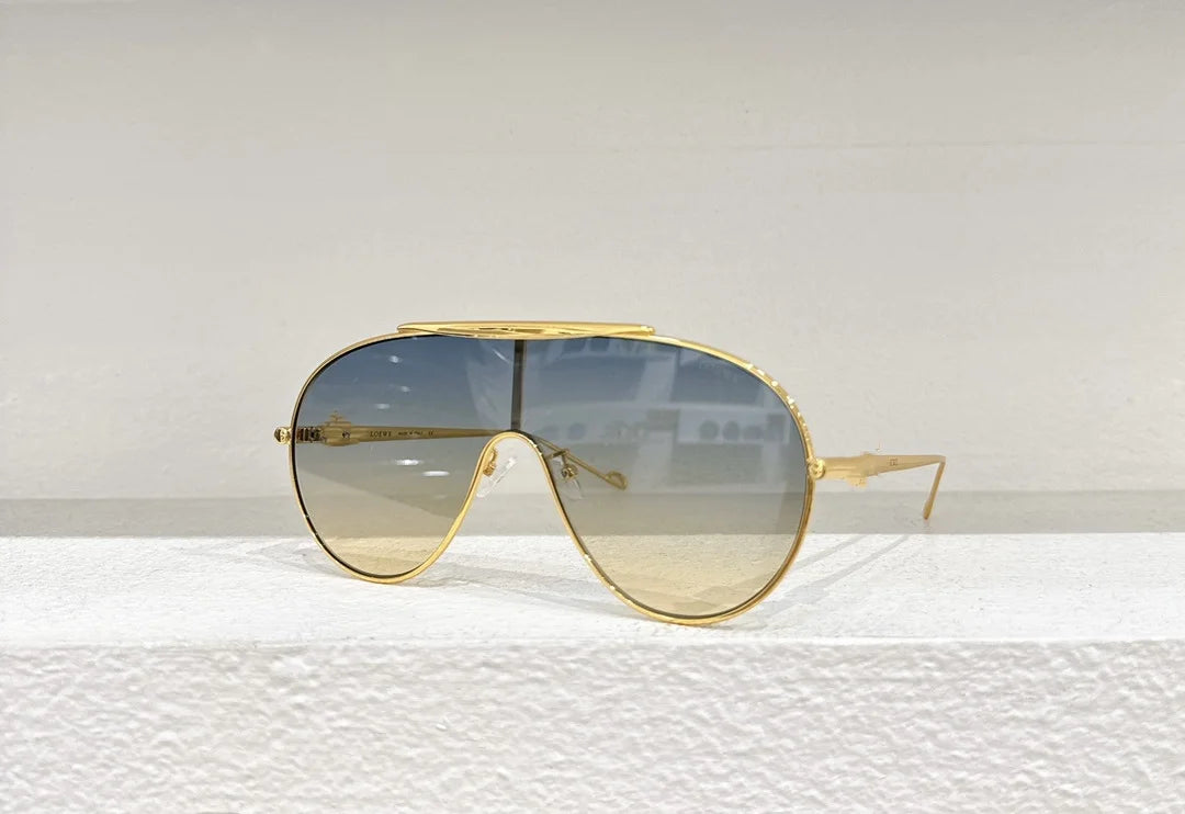 Gafas de sol y antiviento de metal