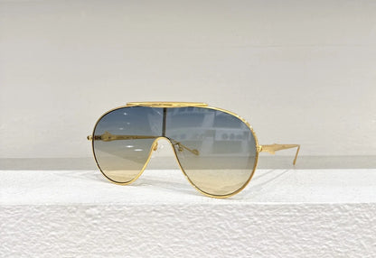 Gafas de sol y antiviento de metal