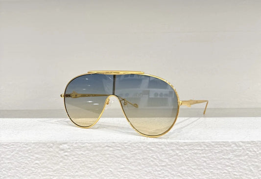 Gafas de sol y antiviento de metal