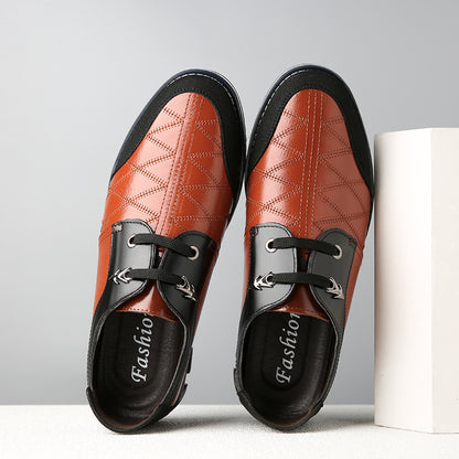 Zapatos moda para hombre, estilo británico. Zapatos de cuero sin cordones