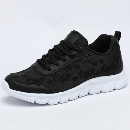 Zapatillas blancas transpirables, ligeras, casuales, deportivas para mujer