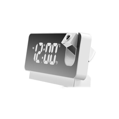 Reloj electrónico para estudiantes, LED, pantalla grande, espejo, despertador inteligente, luminoso, temperatura y humedad