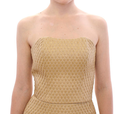 Andrea Incontri Beige Silk Cami Tank Top