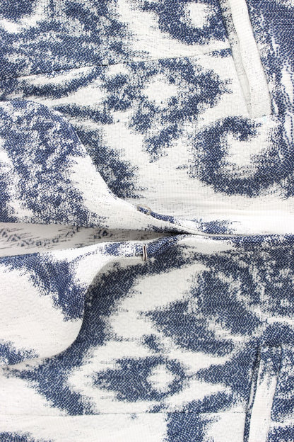 Christian Pellizzari Blue White Blazer Suit Jacket