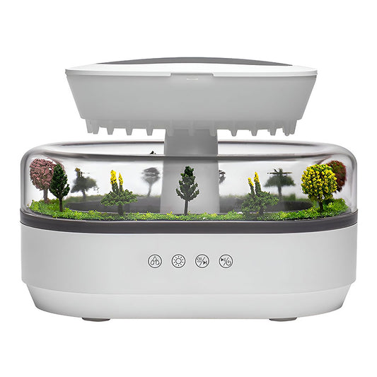 Humidificador de aroma estilo Raindrop con luces y difusión de aceites esenciales para el hogar.