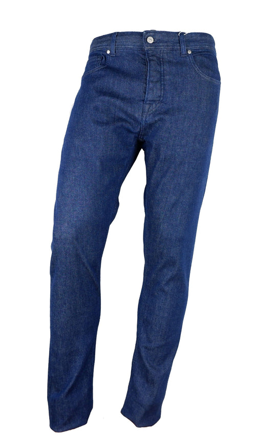 Aquascutum Dark Blue Cotton Men Jeans